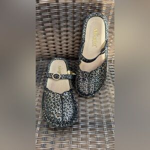 Alegria Leopard Print Mary Jane Shoes